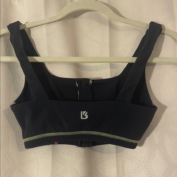 BuffBunny Black and Pink Women's Top with Yellow Zipper - Picture 3 of 3